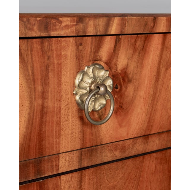 19th Century Biedermeier Commode, Veneer of Walnut For Sale - Image 9 of 11