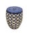 Italian Blue & White Harlequin Garden Stool For Sale - Image 4 of 11
