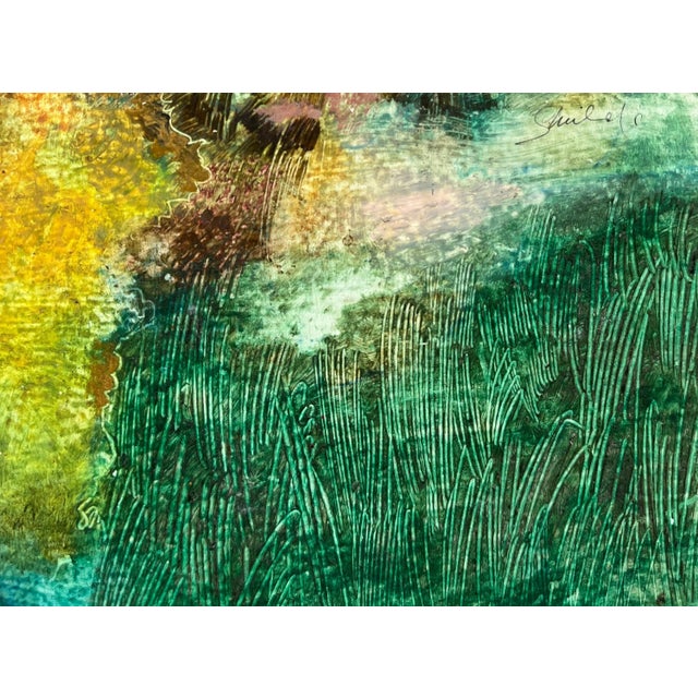 Bill Shields "Church on a Hill" 1990's Acrylic on board 7.25"x8" unframed Unsigned came from artist's estate William...