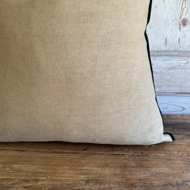 Not Yet Made - Made To Order French Stone Washed Linen Accent Pillow With Down Feather Insert For Sale - Image 5 of 6