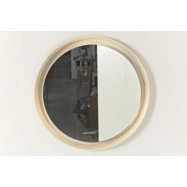 Mirror, lighted designer: unknown year: around 1970 manufacturer: unknown country: germany measurements: h 66 cm w 66 cm d...