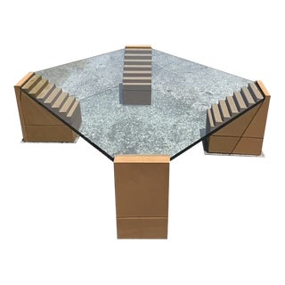 Mid 20th Century Vintage Postmodern Stacked Steps Coffee Table For Sale