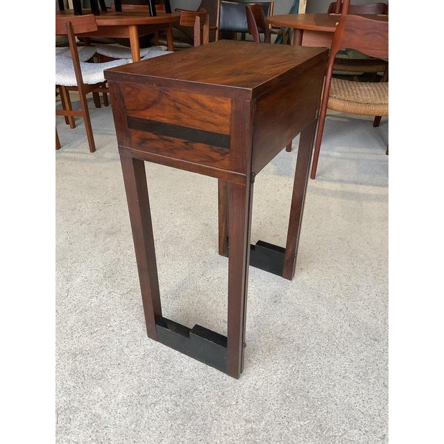 Art Deco Walnut Single Drawer Side Table by J.J Faulkner for Acme For Sale - Image 5 of 17