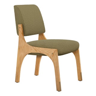 Arches II Dining Chair in Oak and Boucle from Insidherland For Sale