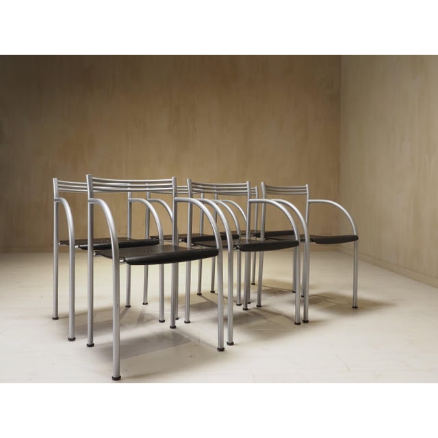 Spanish Francesca Chairs by Phillippe Starck, 1980s, Set of 6 For Sale - Image 11 of 11