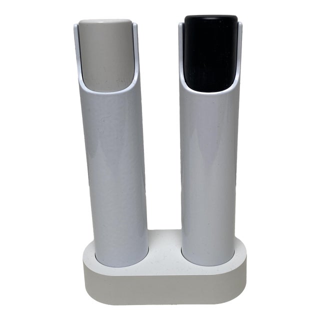 Salt and Pepper Grinders attributed to Rud Thygesen and Johnny Sørensen for Rosendahl, Denmark, 1960s, Set of 3 For Sale