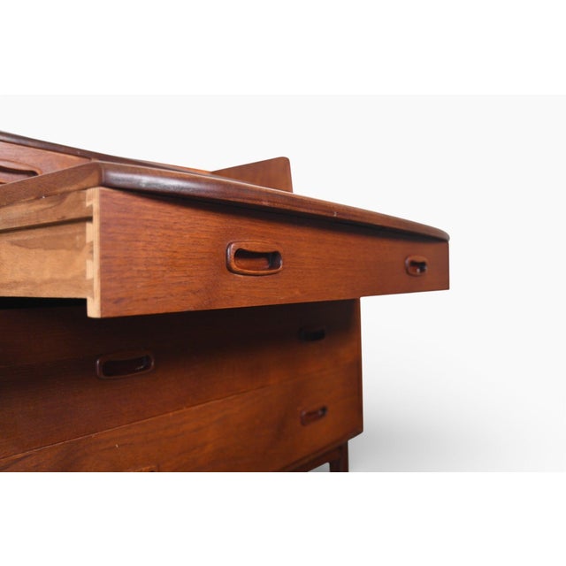 Mid 20th Century Secretary Desk / Vanity in Teak For Sale - Image 11 of 17