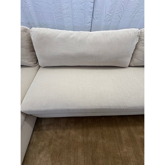 Rh Restoration Hardware Maxwell Left-Arm Bench-Cushion Chaise Sectional (Classic Depth) For Sale - Image 14 of 18