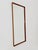 Big Teak German mid-century Modern wall-mounted mirror , 1960s Made in Sweden Materials: teak Height: 119 centimeters...