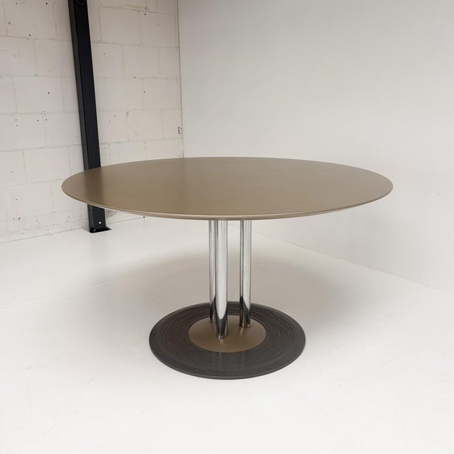 Black Dining Table by Hugo De Ruiter for Leolux Trias, 1990s For Sale - Image 8 of 13