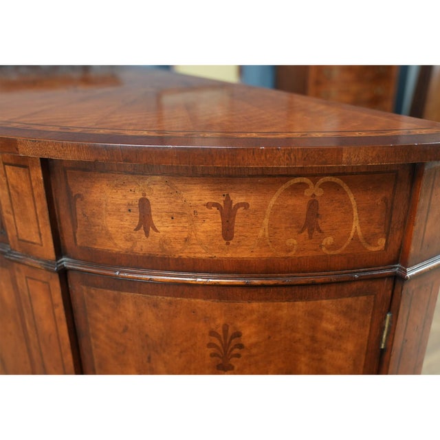 Vintage John Richard Demi Lune Cabinet For Sale - Image 13 of 16