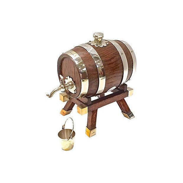 Vintage Whisky Barrel Dispenser Chairish
