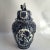 Ceramic Vintage Delft Foo Dog Topped Ginger Jar For Sale - Image 7 of 8