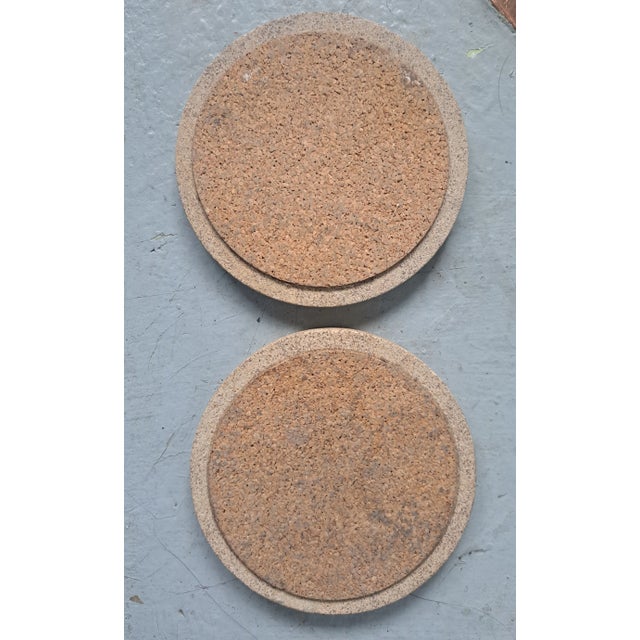 Vintage Birds Stoneware Coasters- Set of 2 For Sale - Image 4 of 8