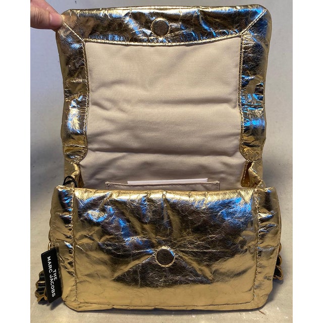 Marc Jacobs Gold Pillow Bag For Sale - Image 10 of 12