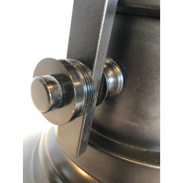 Metal Noir Black Metal Marine Pendant Light For Sale - Image 7 of 13