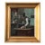 Vintage Original Cottage Oil Painting: Gilded Framed Interior Art For Sale