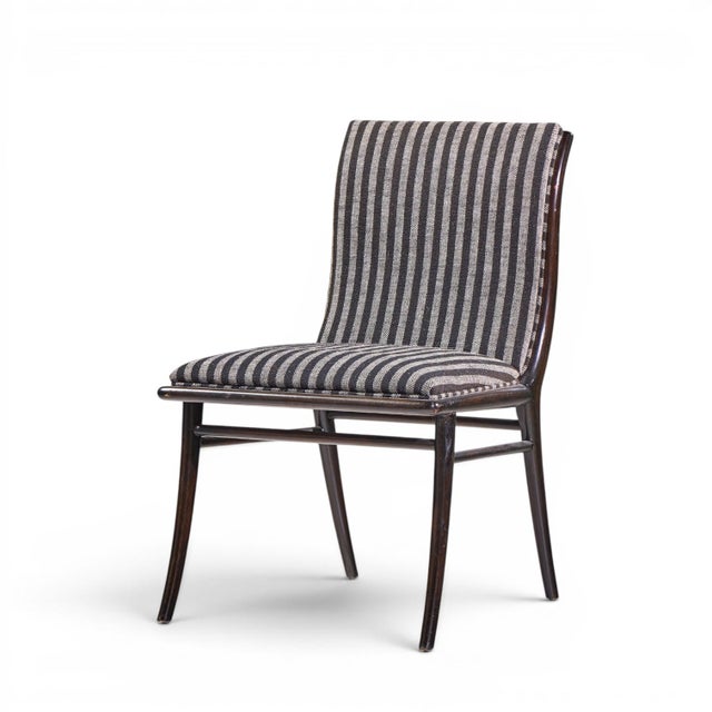 Robsjohn Gibbings for Widdicomb Mid Century Ebonized Walnut Dining Chairs - Set of 6 For Sale In Chicago - Image 6 of 17