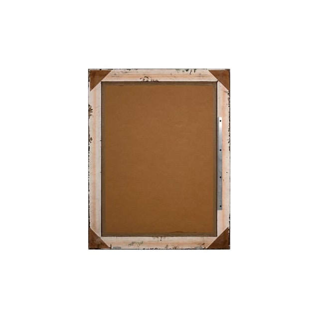 Large Vintage Wall Mirror With Gilding and Modern Circle Motif Detail For Sale In Salt Lake City - Image 6 of 8