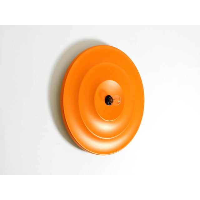 Large Mid-Century Space Age Round Ceiling or Wall Lamp, 1960s For Sale - Image 11 of 11