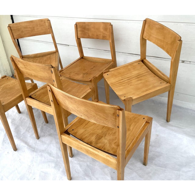Wooden Windsor Style Chairs, Poland, 1920-1950, Set of 6 For Sale - Image 12 of 18