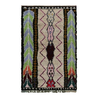 Vintage Moroccan Rug With Polychromatic Geometric Patterns, From Rug & Kilim For Sale
