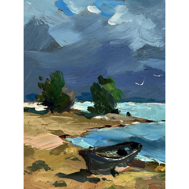 Oil Painting Sea Tide Before the Storm Yuriy Suprunchuk For Sale - Image 6 of 11