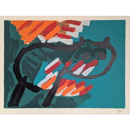 Karel Appel, Green Cat, 1978, LIthograph For Sale - Image 6 of 6