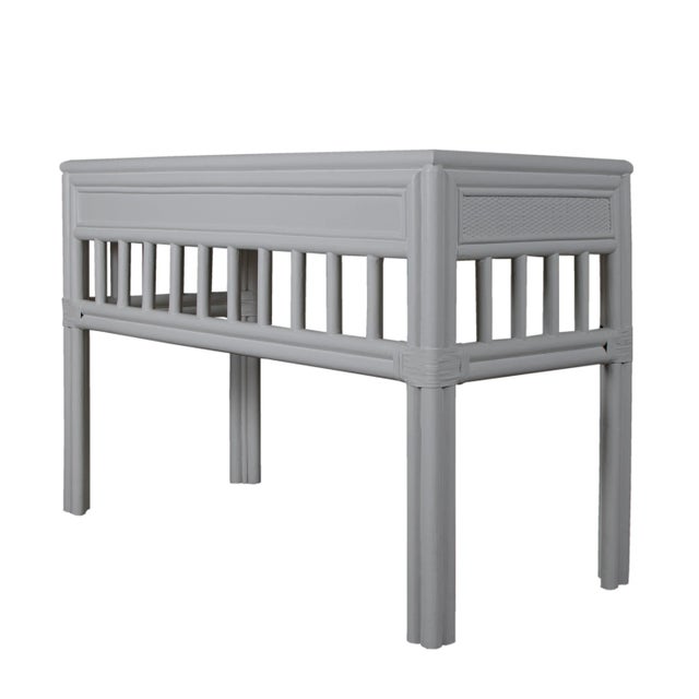 Not Yet Made - Made To Order Colony Desk, Light Gray For Sale - Image 5 of 9