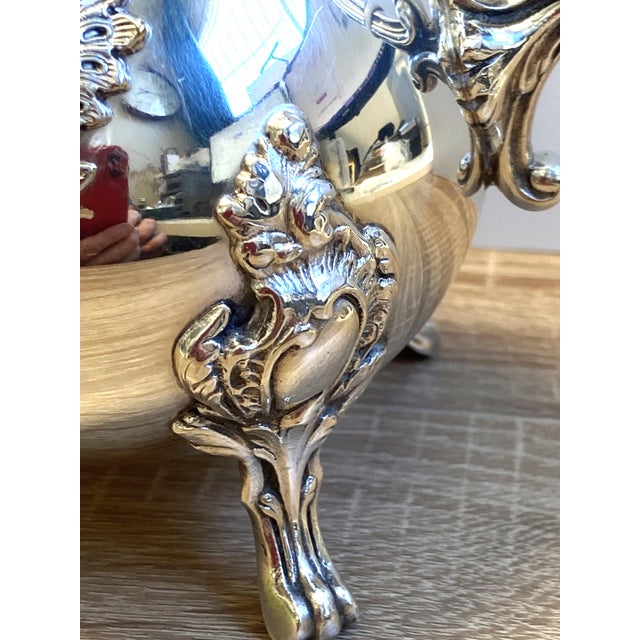 Silver Louis XV Style Rocaille Silver Metal Coffee Pot, 1890s For Sale - Image 8 of 15