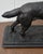 Oxblood Red Antique Large Size Spelter Pointer/Setter Dog Figure on Base in a Bronzed Finish For Sale - Image 8 of 12