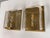 Design Plus Gallery presents a Pair of the London Sconces from Fuse Lighting. Each fixture pairs a rectangular brass-tone...