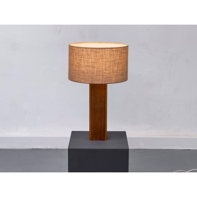 Vintage Teak Table Lamp, 1970s For Sale - Image 4 of 15