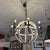 Port & Manor Distressed Globe 8 Light Chandelier For Sale - Image 11 of 12