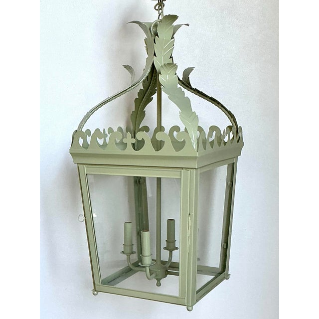 Vintage Timothy Langston Georgian Hall Lantern For Sale - Image 12 of 12