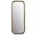 Beautiful mango wood mirror with rounded corners. Medium brown finish accentuating natural grain, which will vary with...