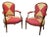 Circa 1770 Pair of French Fauteuils en Cabriolet Armchairs For Sale