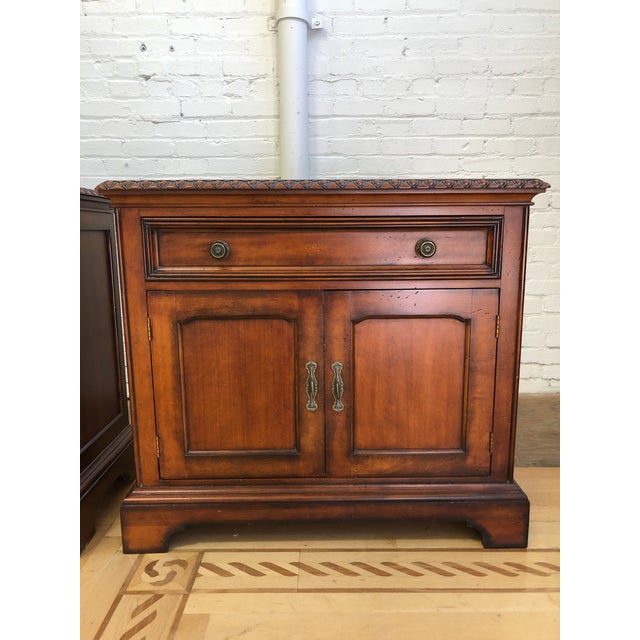 Traditional Hickory White Nightstands a Pair Chairish