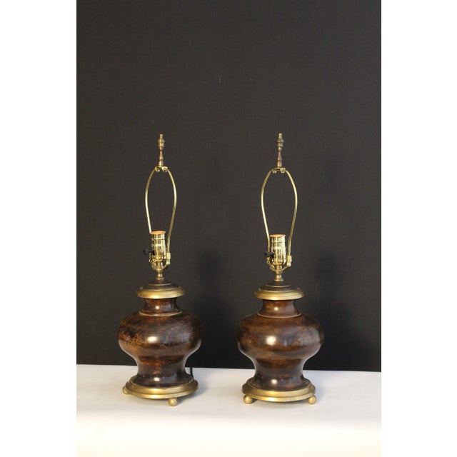 Early 20th Century Tyndale Style Bronze Urns - a Pair For Sale - Image 9 of 11