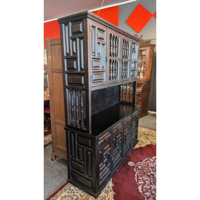 Arts and Crafts Ebonized Cabinet For Sale - Image 4 of 12