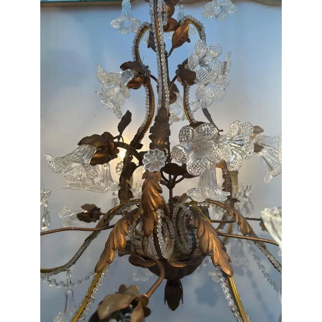 Murano Glass Chandelier, 1950s For Sale - Image 8 of 18