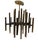 Vintage Lightolier Brass 36 Light Chandelier by Gaetano Sciolari For Sale - Image 13 of 14