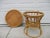 Mid-Century Modern Bamboo and Rattan Round Tray Top Side Table For Sale - Image 3 of 11
