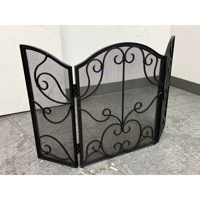 Spanish Vintage Spanish Style Fireplace Screen For Sale - Image 3 of 12