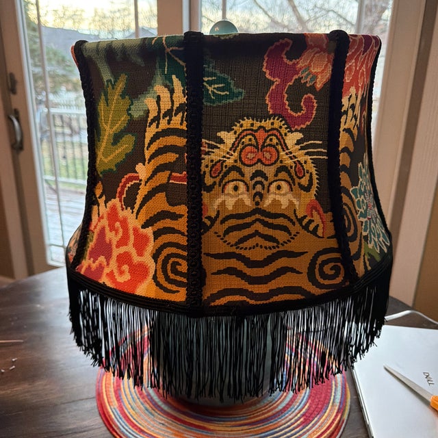 Whimsical Tiger Lampshade For Sale - Image 4 of 4