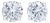 IGI Certified 14K White Gold 1/2 Cttw Lab Grown 4-Prong Round-Cut Diamond Classic Solitaire Stud Earrings (F-G Color, VS1-VS2 Clarity) For Sale