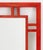 Mid-Century Modern James Mont Style Red Stained Oak Framed Mirror For Sale - Image 3 of 7