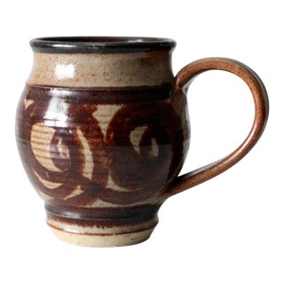 Vintage Studio Pottery Mug For Sale