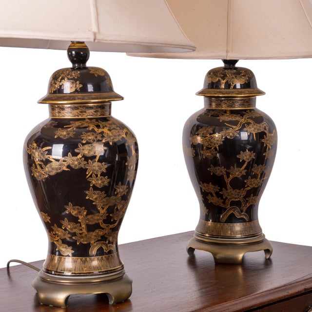 Vintage Japanese Ginger Jar Lamps a Pair Chairish