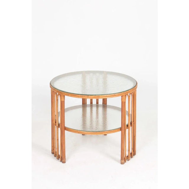 Mid-Century Modern Mid-Century Danish Bamboo and Elm Low Table, 1940s For Sale - Image 3 of 7